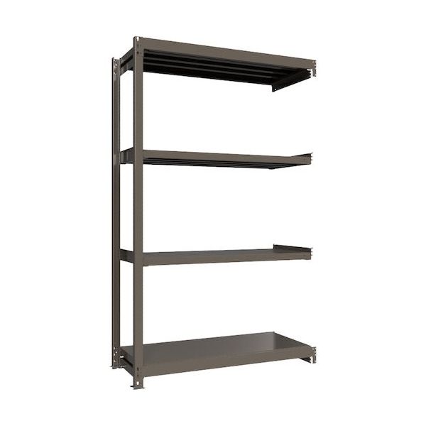 ICHIMAI 重量ボルトレスラック 段荷重1000Kg H2400×W1500×D600 天地4段 連結グレー TH1000-856R4（直送品）