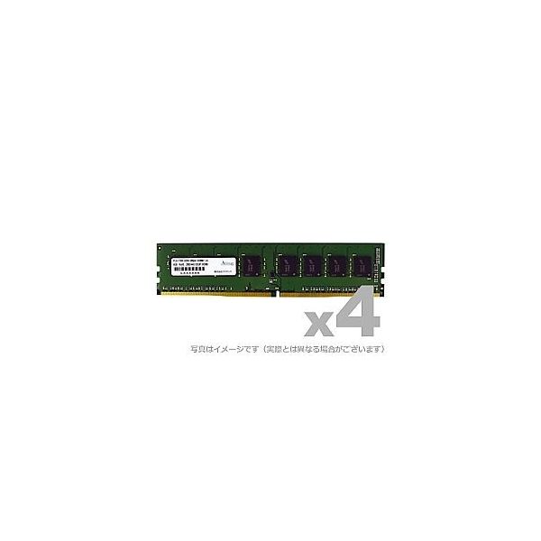 アドテック DOS/V用 DDR4ー2666 UDIMM 4GBx4枚 省電力 ADS2666D-X4G4 1個 67-7460-45（直送品）