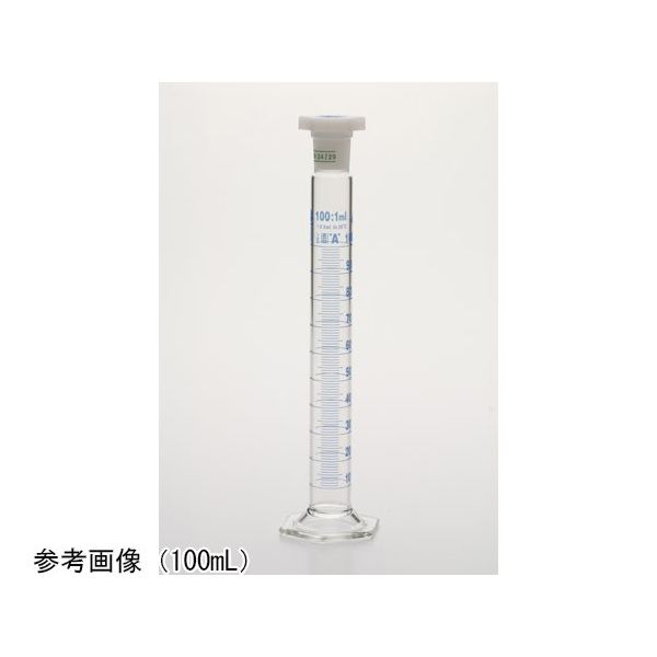 アズワン 有栓メスシリンダー 500mL JCSS校正証明書付 65-0504-48-24 1個（直送品）