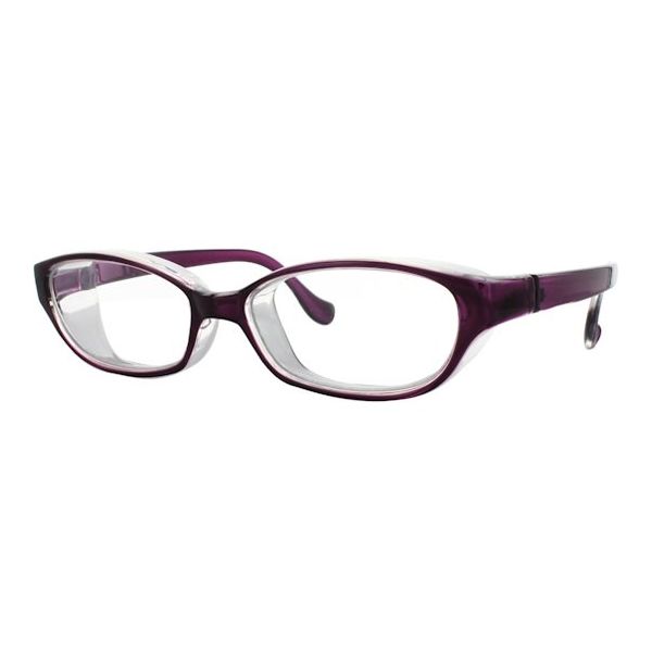 名古屋眼鏡 花粉対策メガネ スカッシースタイル レギュラー パープル 8732-03 1本 68-0312-22（直送品）