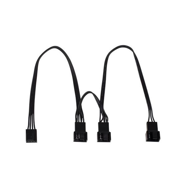 アイネックス PWMファン用電源3分岐デイジーチェーンケーブル 47cm 長ー短ー長 CA-101 1個 67-9218-41（直送品）