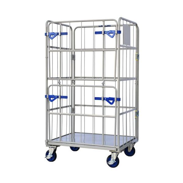 ワコーパレット ワコー カーゴプレスタ ダブルゲート付 950×800×1700床スチール WK6-95WG 1台 544-8311（直送品）