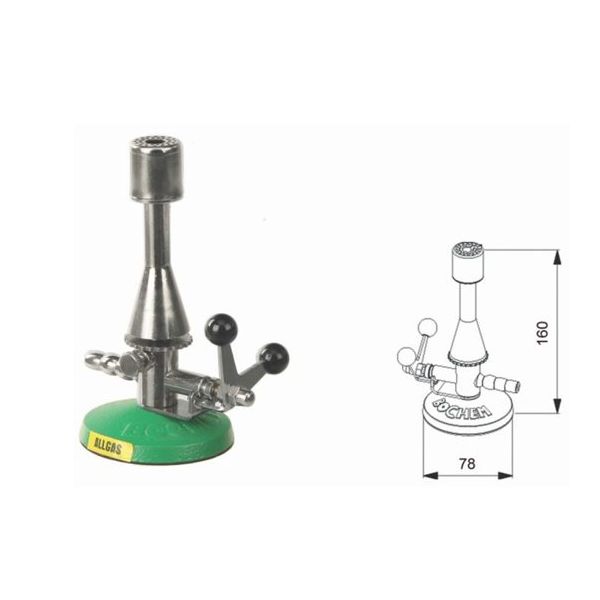 BOCHEM テクルバーナー ストップコック付き マルチガス対応 7430 1台 68-0513-03（直送品）