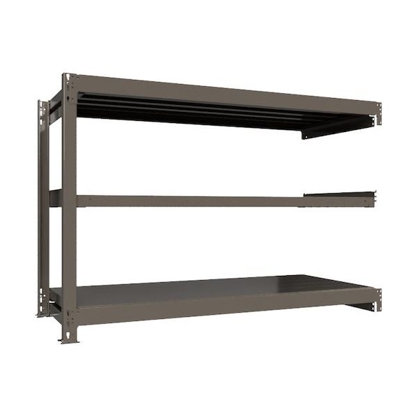 ICHIMAI 重量ボルトレスラック 段荷重1000Kg H1200×W1800×D750 天地3段 連結グレー TH1000-467R3（直送品）