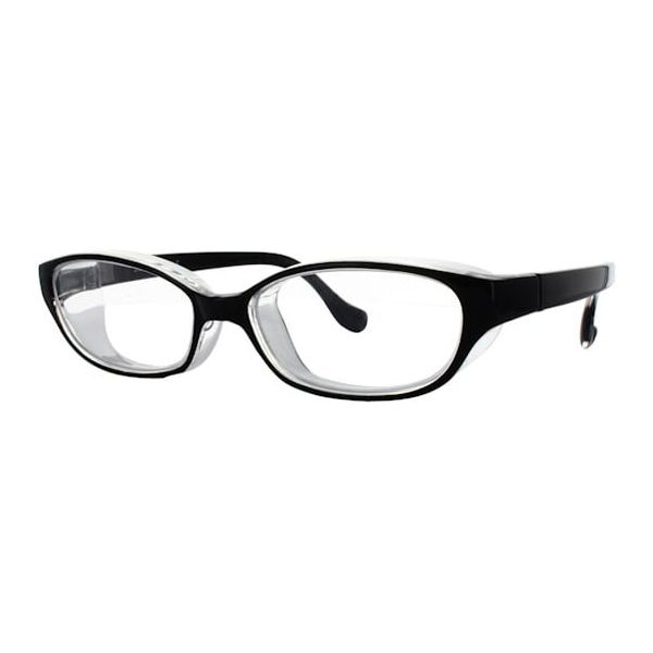 名古屋眼鏡 花粉対策メガネ スカッシースタイル レギュラー ブラック 8732-01 1本 68-0312-20（直送品）