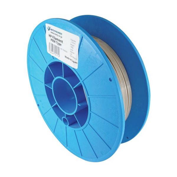 ホッティーポリマー ホッティポリマー HPフィラメント、PEEKタイプ1.75φ、PFLUON、500g F-PKN500P 1個（直送品）