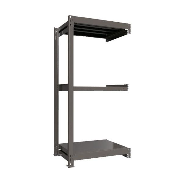 ICHIMAI 重量ボルトレスラック 段荷重1000Kg H1800×W900×D600 天地3段 連結グレー TH1000-636R3（直送品）