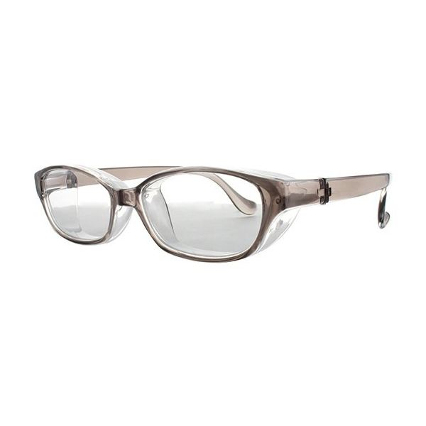 名古屋眼鏡 花粉対策メガネ スカッシースタイル ワイド グレー 8733-02 1本 68-0312-24（直送品）