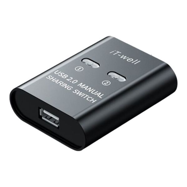 Trimate USB2.0 手動切替器 ブラック TR-PS001-BK 1個 67-8094-27（直送品）