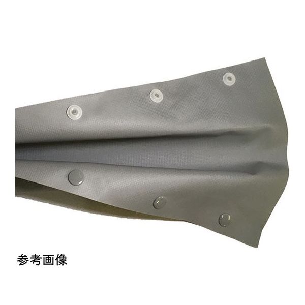 デンカエレクトロン ホックボタンチューブ 両面灰色タイプ【HBーG】 25m D:40.0mm HB-40G-25 1巻（直送品）