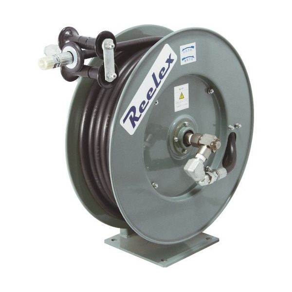 中発販売 Reelex 高圧グリス用ホースリール 21MPa 内径6.3mm×10m ORP-610F210 1台 722-0596（直送品）