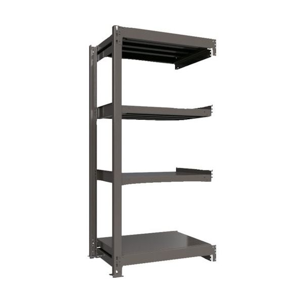 ICHIMAI 重量ボルトレスラック 段荷重1000Kg H1800×W900×D600 天地4段 連結グレー TH1000-636R4（直送品）