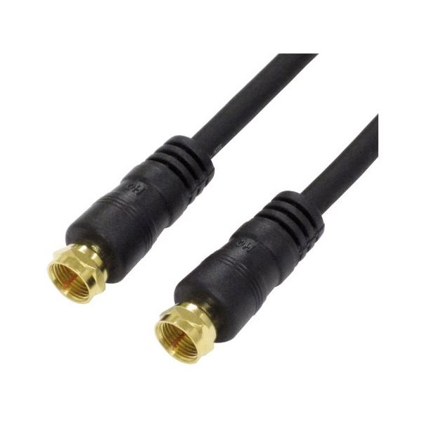 アイネックス アンテナケーブル F型ネジ式 ストレート 約0.3m F4C-03 1個 67-9282-24（直送品）