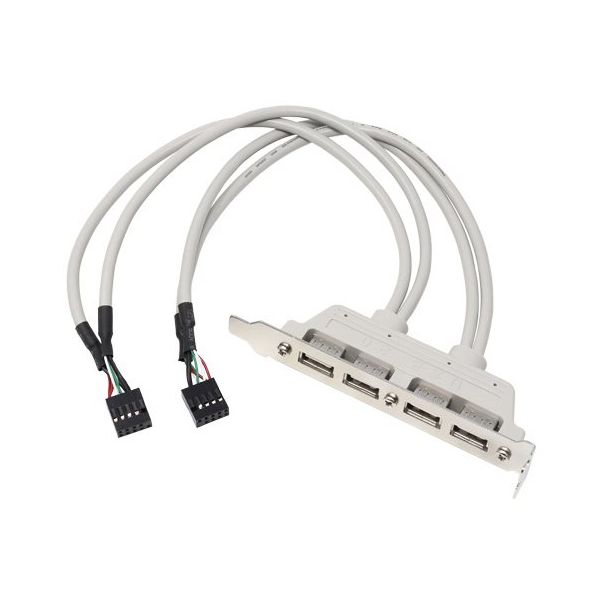 アイネックス USB2.0リアスロット 4ポート RS-004C 1個 67-9266-49（直送品）