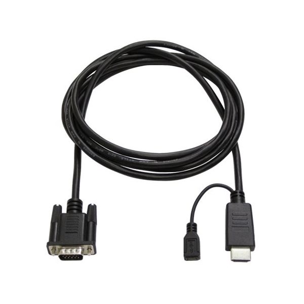 アイネックス HDMIーVGAケーブル 約2m AMC-HDVGA20 1個 67-9205-78（直送品）