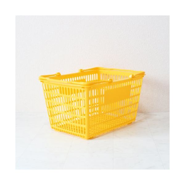 大和産業 買い物かご SLー7 イエロー 10個セット SL-7-YE-10P 1セット(10個) 538-1863（直送品）