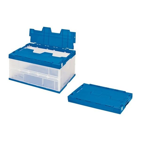 セキスイ エコタイプオリタタミコンテナ フタ一体型 透明タイプ