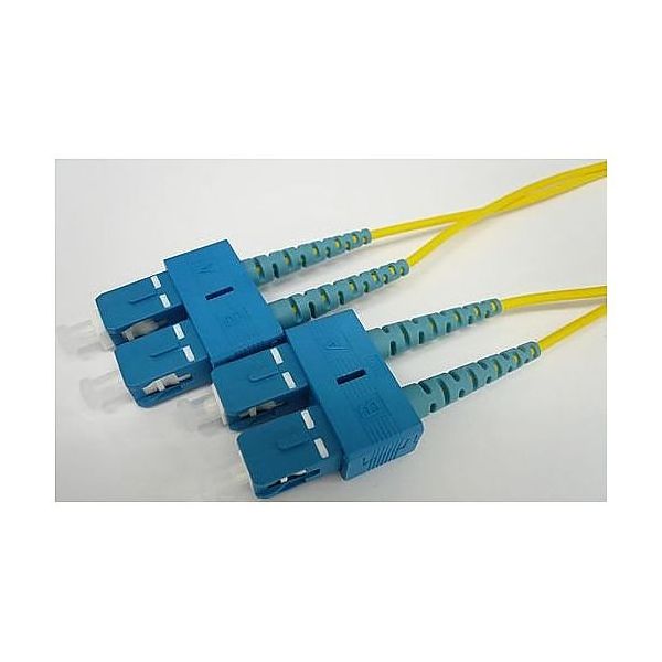 光ケーブル 2心メガネ 2φ 両端SCコネクタ(Duplex)シングルモード 黄色 5m AFP2-DSC/DSC-SM-05 1個（直送品）