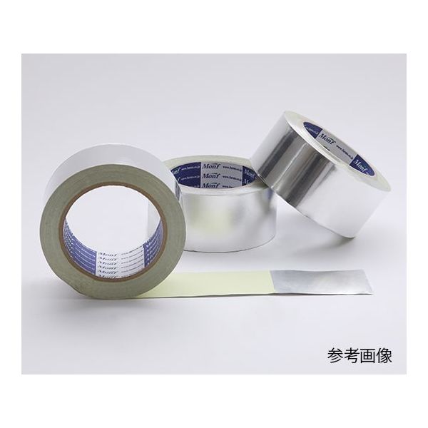 アズワン Monfアルミテープ 光沢有 0.08mm×50mm×50m (30巻) 62-3877-90 1ケース(30巻)（直送品）