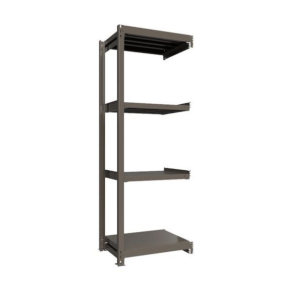 ICHIMAI 重量ボルトレスラック 段荷重1000Kg H2400×W900×D600 天地4段 連結グレー TH1000-836R4（直送品）