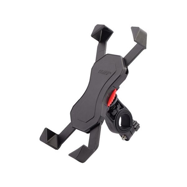 自転車用スマホホルダー ブラック/レッド スマホホルダー 自転車 バイク 車載用 取り付け簡単 衝撃吸収