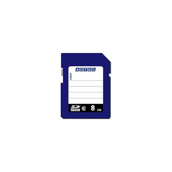 アドテック SDHCメモリーカード 8GB Class10 AD-SDTH8G/10 1個 67-7459-41（直送品）