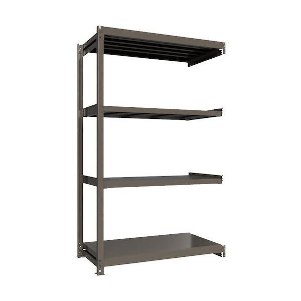 ICHIMAI 重量ボルトレスラック 段荷重1000Kg H2400×W1500×D750 天地4段 連結グレー TH1000-857R4（直送品）