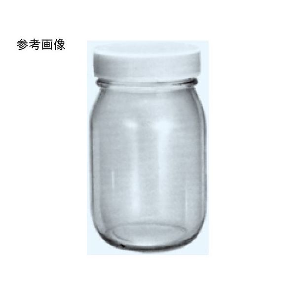 日本理化学器械 試料瓶 D型 450mL φ80×H130×口内径60mm 24本入 555-450 1ケース(24本)（直送品）