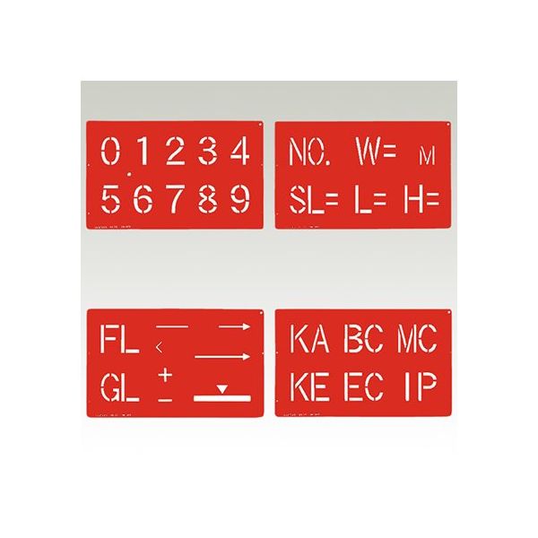 ランドアート ハイビスカス スプレーシート 数字・記号セット 1組(4枚入) HS-70 1組(4枚) 62-4863-09（直送品）