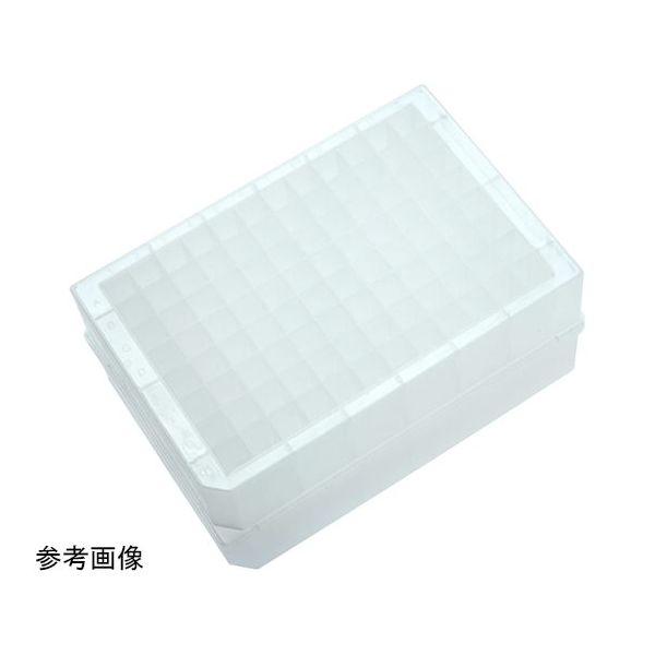 朝日ラボ交易 ディープウェルストレージプレート(96ウェル、丸形、V底) 25枚入り 229570 1箱(50枚) 65-3677-21（直送品）