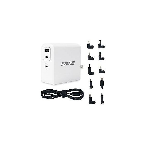 アドテック PD充電器 105W ホワイト/マルチプラグケーブルセット APD-A105AC2-WM-WH 1個 67-7462-74（直送品）