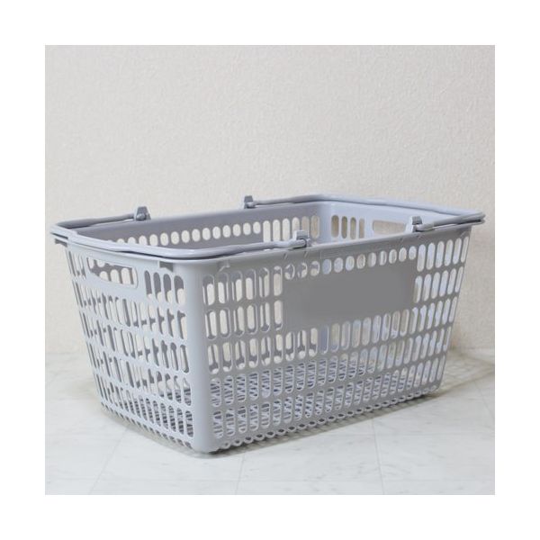 大和産業 買い物かご SLー20 ライトグレー 10個セット SL-20-LGY-10P 1セット(10個) 538-0350（直送品）