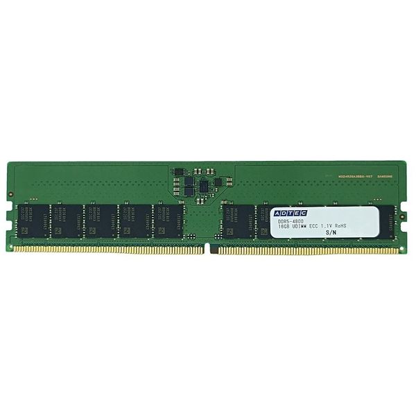 アドテック DDR5ー4800 UDIMM ECC 1Rx8 16GBx4枚 ADS4800D-E16GSB4 1個 67-7463-38（直送品）