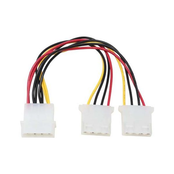 アイネックス 二股電源ケーブル 15cm D2-1501C 1個 67-9231-78（直送品）