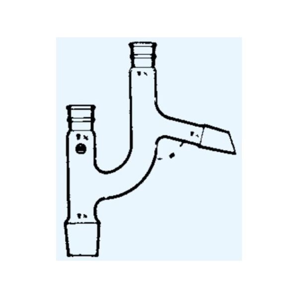 日本理化学器械 分留管60 ゚ 上部15 下部15 側管10 枝管15 4068-1515 1個 65-8663-95（直送品）
