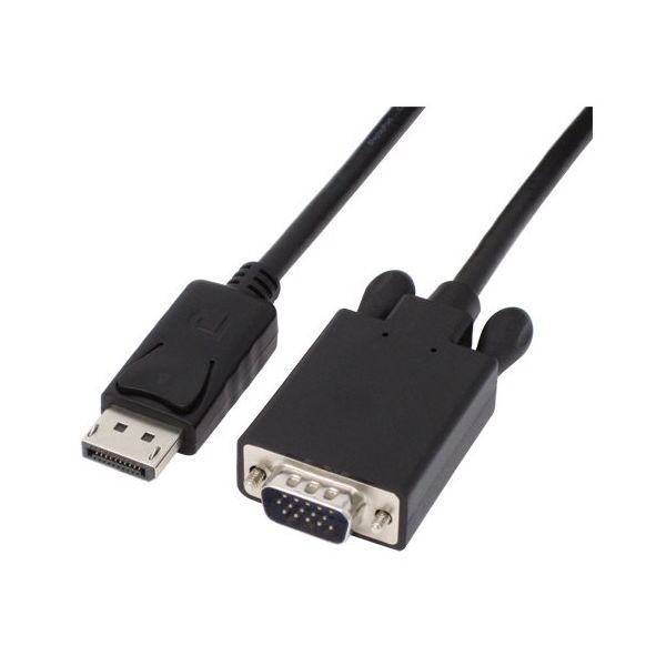 アイネックス DisplayPortーVGA変換ケーブル 2m AMC-DPVGA20 1個 67-9205-47（直送品）