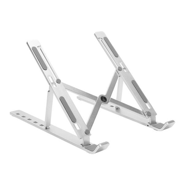 ノートパソコン&タブレットスタンド アルミ合金製 コンパクト 折りたたみ式 専用ポーチ付き シルバー TR-PST002-SV 1個（直送品）