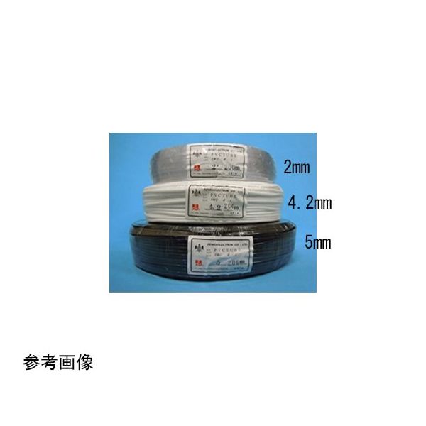 デンカエレクトロン 普通ビニールチューブ 200m 内径3.8mm TB-3.8B-200 1巻 65-0299-36（直送品）