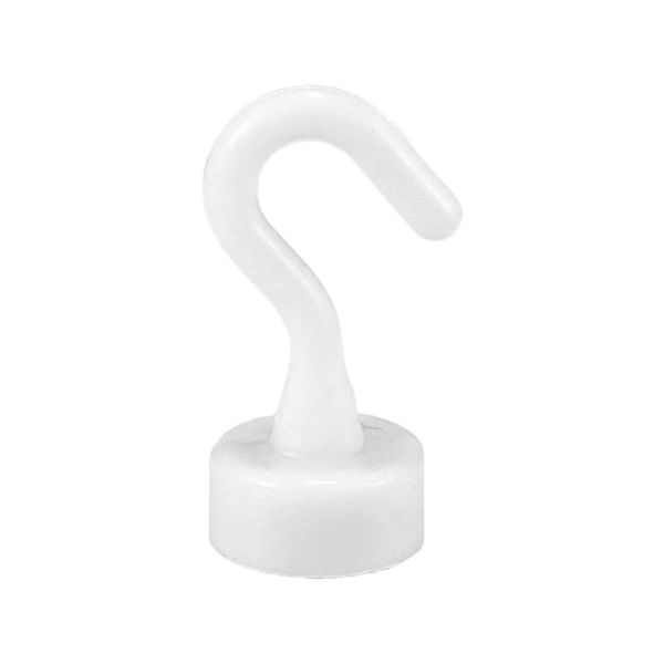 Trimate マグネットフック プラスチック ホワイト TR-MGF005-WH 1個 67-4919-68（直送品）
