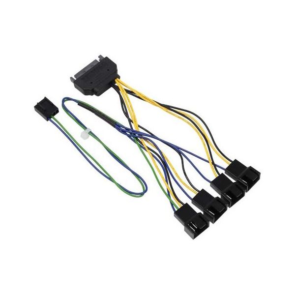 アイネックス ファンPWM信号4分岐ケーブル 10cm CA-864SAPSA 1個 67-9218-45（直送品）