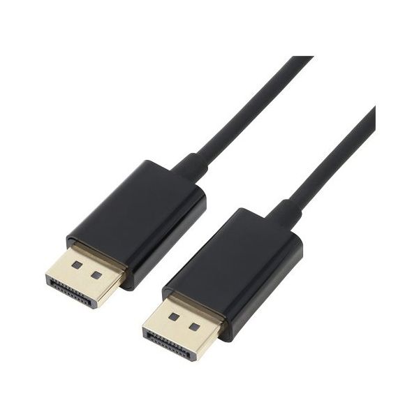 アイネックス スリム&ソフト ラッチなし DP1.4ケーブル 1.5m AMC-DPSN1415 1個 67-9205-45（直送品）