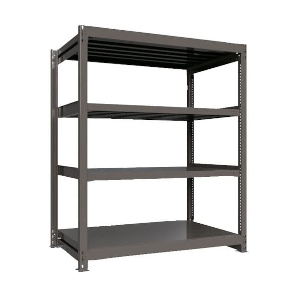 ICHIMAI 重量ボルトレスラック 段荷重1000Kg H1800×W1500×D900 天地4段 単体グレー TH1000-659T4（直送品）