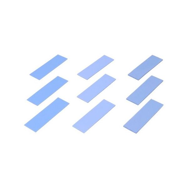 アイネックス M.2 SSD用熱伝導パッド 3種9枚セット HT-18 1枚 68-1976-01（直送品）