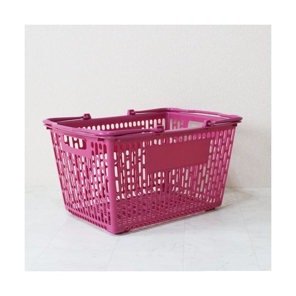 大和産業 買い物かご SLー8N プリティピンク 10個セット SL-8N-PPK-10P 1セット(10個) 538-1866（直送品）