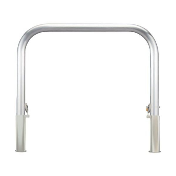 カネソウ 車止め アーチ型 ステンレス製 脱着式 鋳鉄製蓋 鍵付 Yシリーズ YA7H10-HDL 1本 258-7135（直送品）