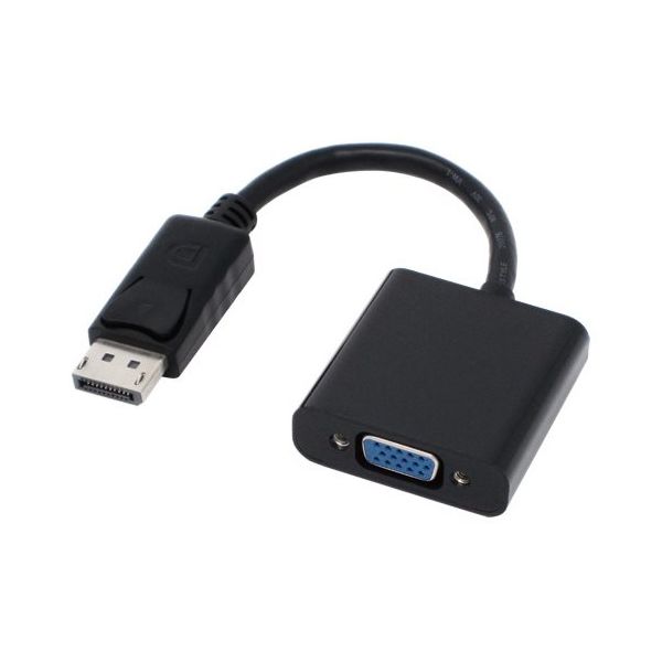 アイネックス DisplayPortーVGA変換ケーブル 約20cm(コネクタ含む) AMC-DPVGA 1個 67-9205-46（直送品）