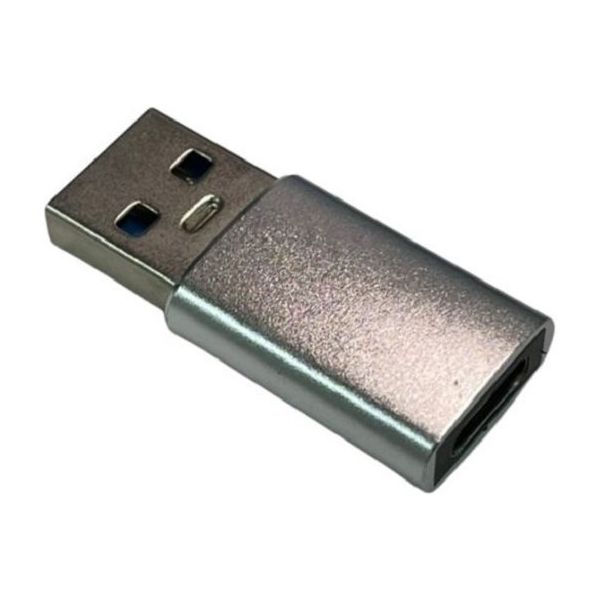 Trimate USB Type A to C 変換アダプタ シルバー TR-UAC001-SV 1個 67-4921-48（直送品）