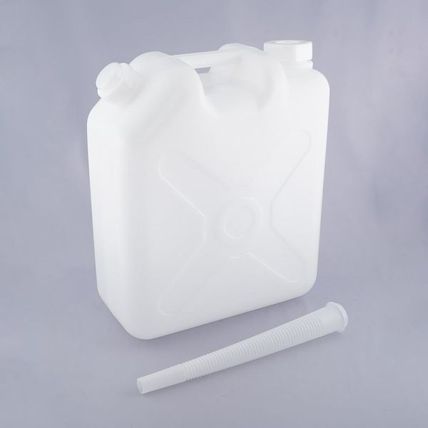 ニッコー・ハンセン 平角缶(2ヶ口・ノズル付)20L 2-20L 1本 68-1890-79（直送品）