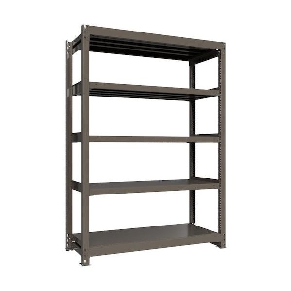 ICHIMAI 重量ボルトレスラック 段荷重1000Kg H2100×W1500×D600 天地5段 単体グレー TH1000-756T5（直送品）