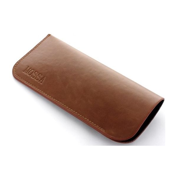 名古屋眼鏡 ソフトケース(MOSSA) ブラウン 2518-02 1個 67-9362-81（直送品）